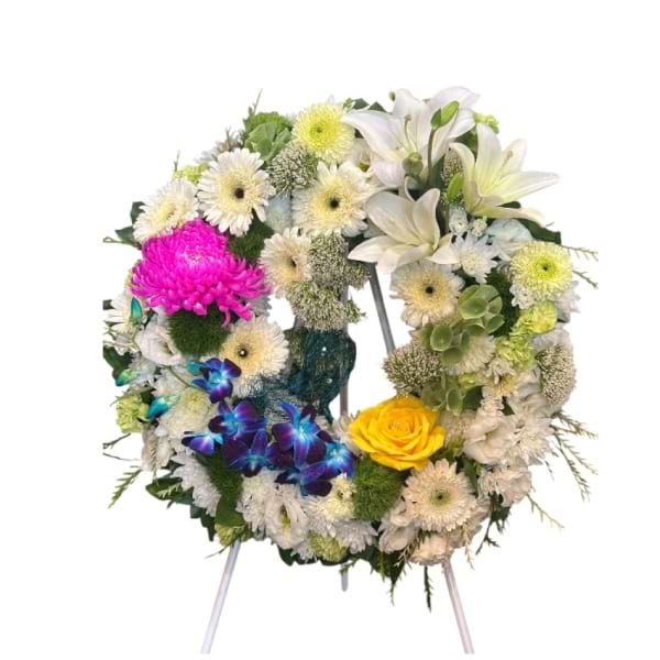 Tribute Wreath on stand