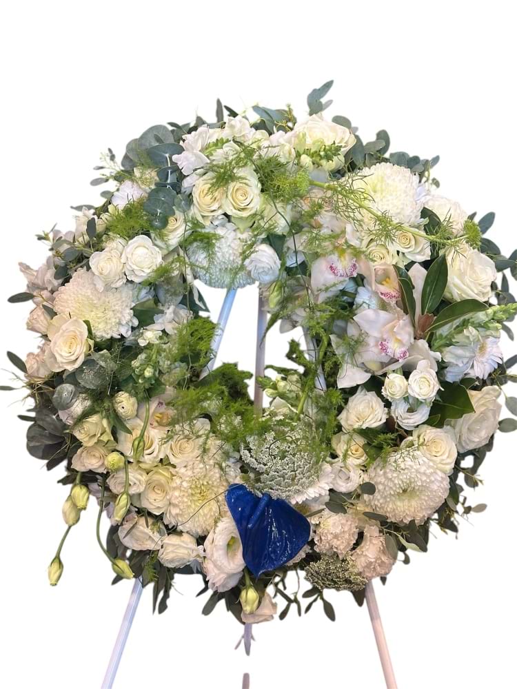 White Sympathy Wreath