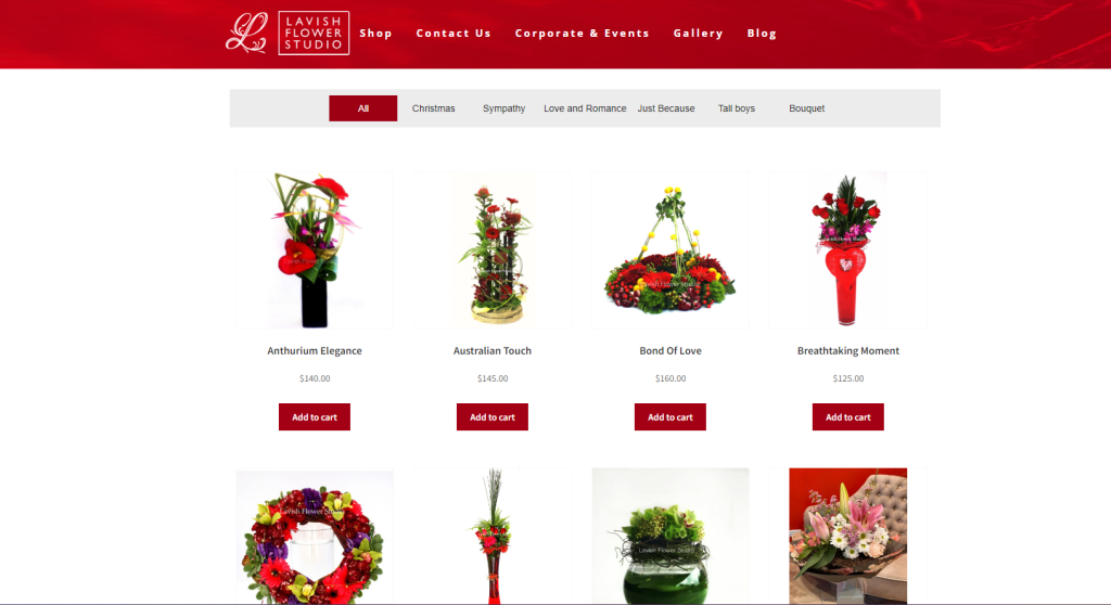 Introducing the New Website – Lavish Flower Studio